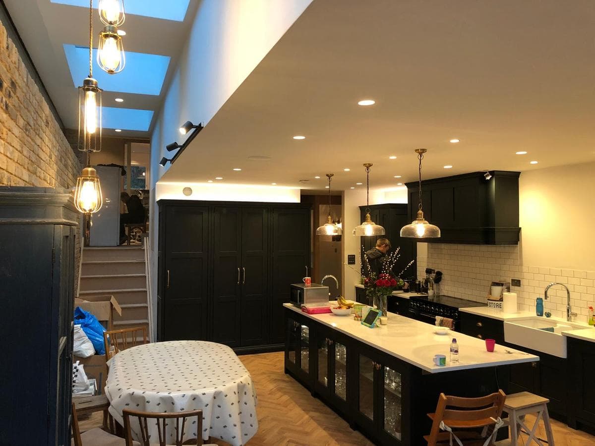Kitchen, clerestory and brick