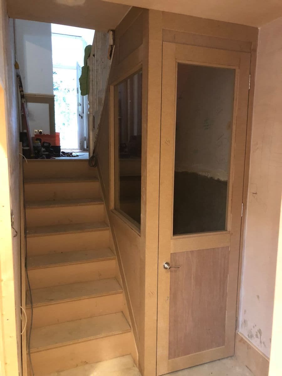 Plant room built into a bathroom eaves space
