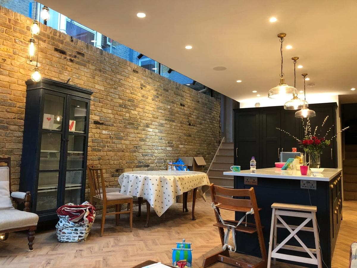 Kitchen and dining, lived in