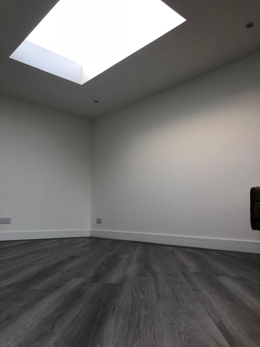 Garden room interior, finished
