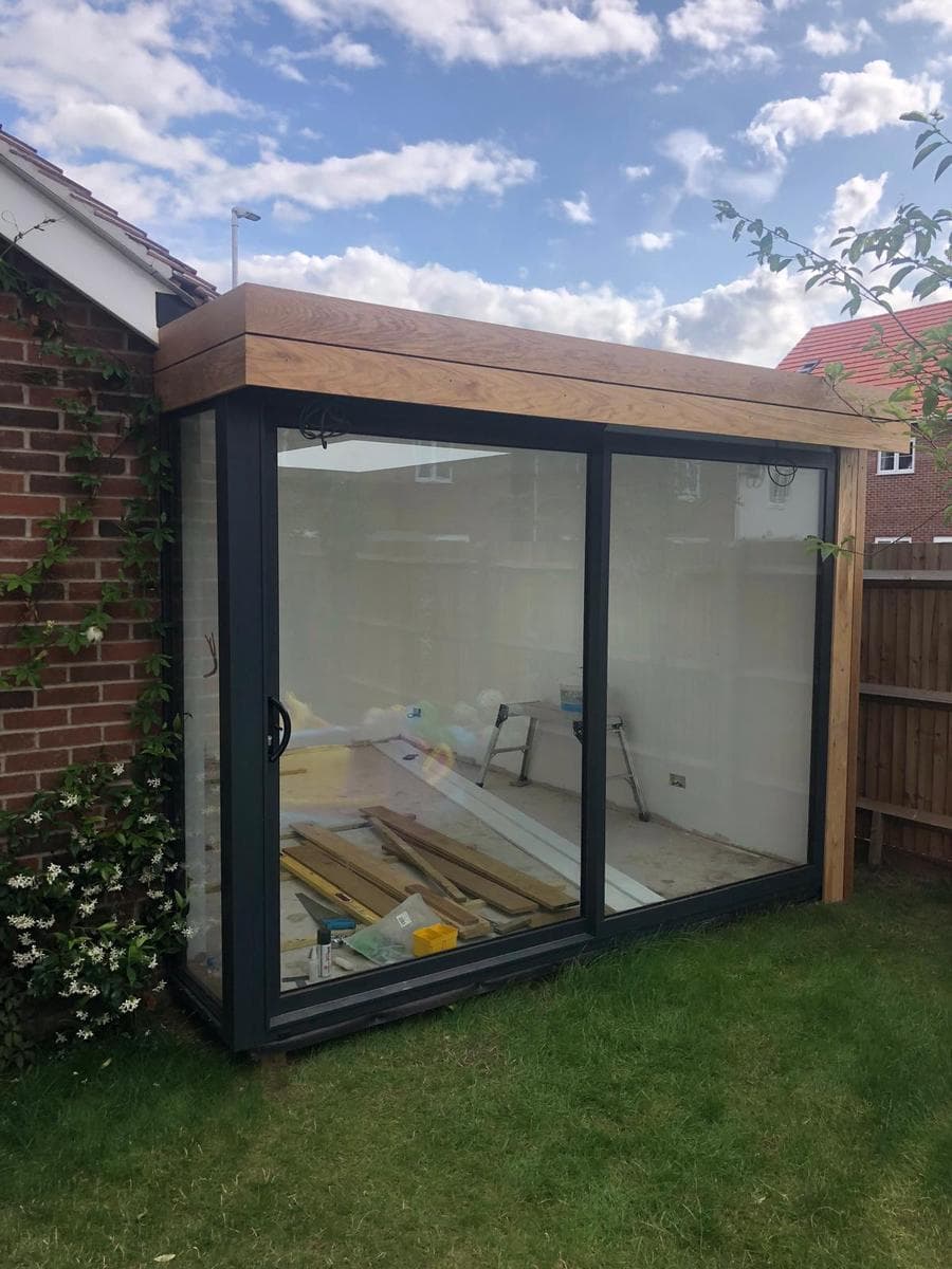 Garden room and timber fascia