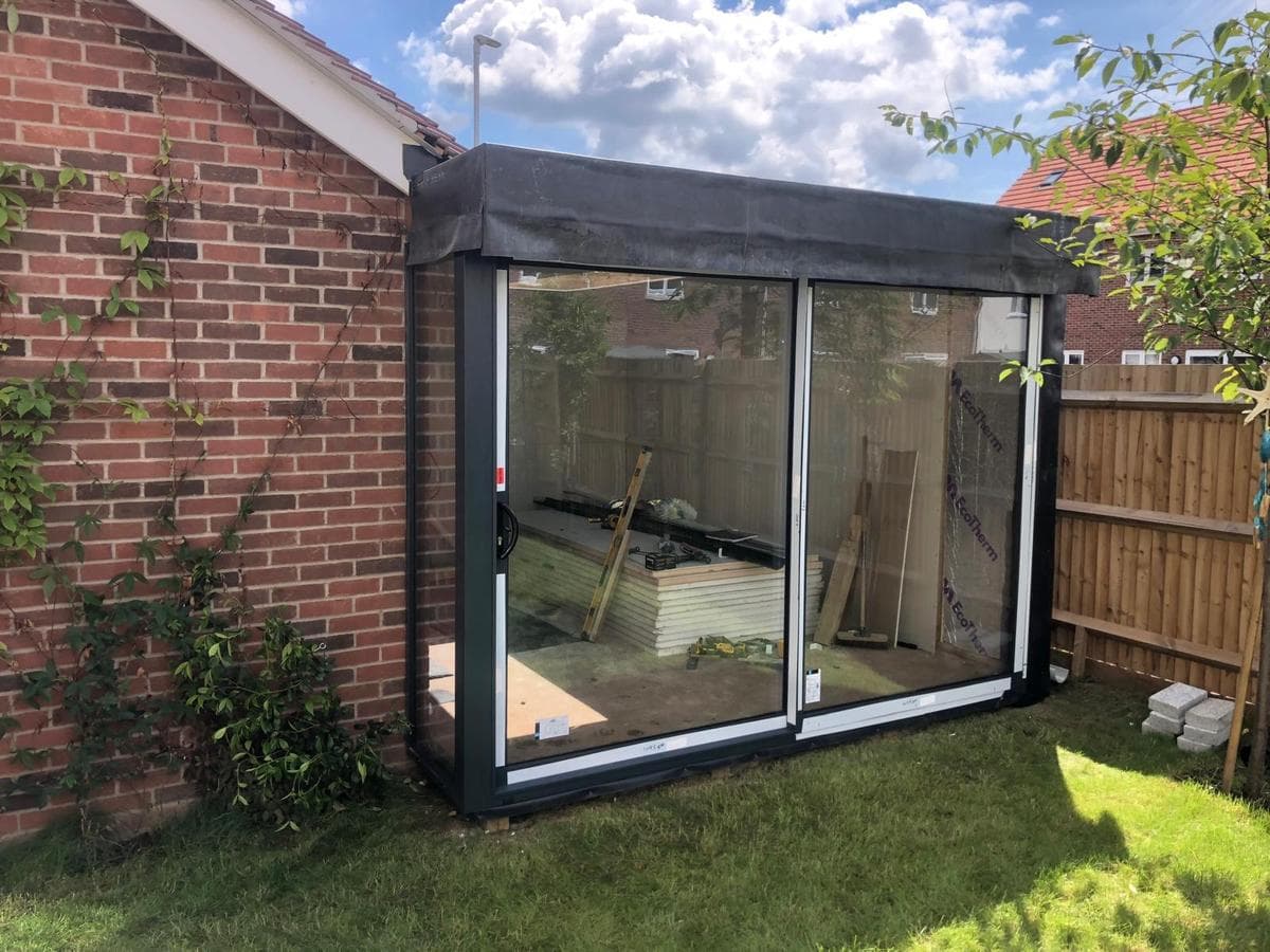 Garden room and sliders
